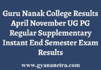 Guru Nanak College Results