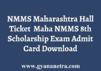 NMMS Maharashtra Hall Ticket