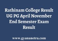 Rathinam College Result