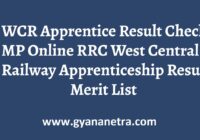 WCR Apprentice Result Merit List