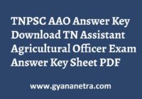 TNPSC AAO Answer Key Paper PDF