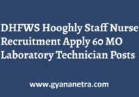 DHFWS Hooghly Staff Nurse Recruitment Apply Online