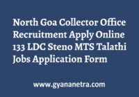 North Goa Collector Office Recruitment Apply Online