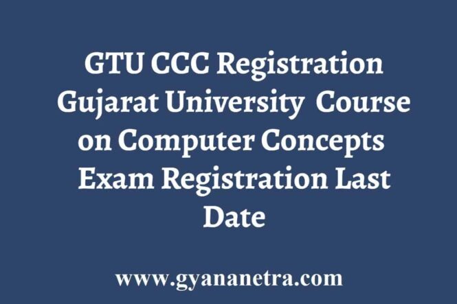 GTU CCC Registration