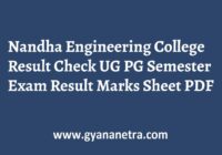 Nandha Engineering College Result Check Online