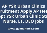 AP YSR Urban Clinics Recruitment Notification