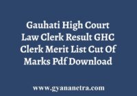 Gauhati High Court Law Clerk Result