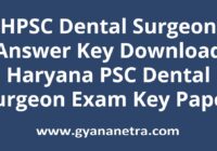 HPSC Dental Surgeon Answer Key