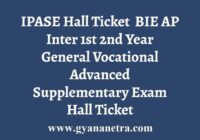 IPASE Hall Ticket