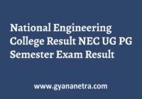 National Engineering College Result
