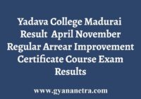 Yadava College Result