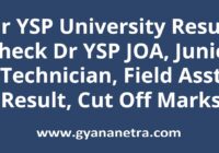 Dr YSP University Result Merit List