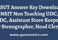 NSUT Answer Key Paper PDF