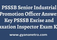 PSSSB Senior Industrial Promotion Officer Answer Key