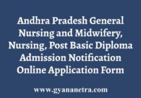 AP GNM Nursing Admission Notification