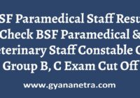 BSF Paramedical Staff Result Merit List