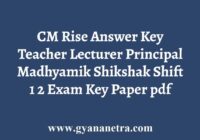 CM Rise Answer Key