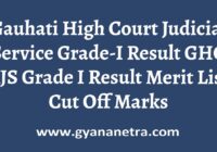 Gauhati High Court Judicial Service Grade-I Result
