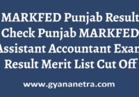 MARKFED Punjab Result Merit List