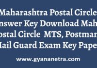 Maharashtra Postal Circle Answer Key Paper PDF
