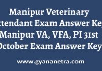Manipur Veterinary Attendant Answer Key