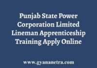 PSPCL Lineman Apprenticeship Training