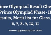 Prince Olympiad Result Phase I & II Exam