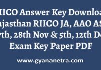 RIICO Answer Key Paper PDF