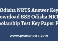 BSE Odisha NRTS Scholarship Exam Answer Key