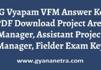 CG Vyapam VFM Answer Key Paper PDF
