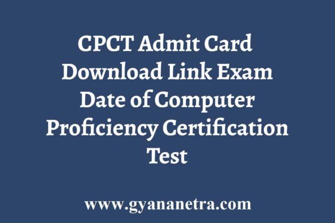 CPCT Admit Card