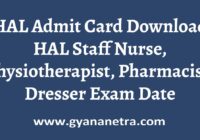 HAL Admit Card Exam Date