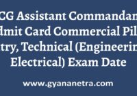 Indian Coast Guard Assistant Commandant Admit Card Exam Date