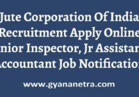 Jute Corporation Of India Recruitment Notification