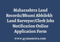 Maharashtra Bhumi Abhilekh Land Records Jobs