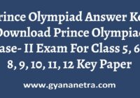 Prince Olympiad Answer Key Phase II Examination