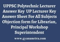 UPPSC Polytechnic Lecturer Answer Key