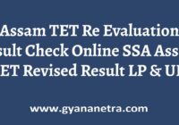 Assam TET Re Evaluation Result