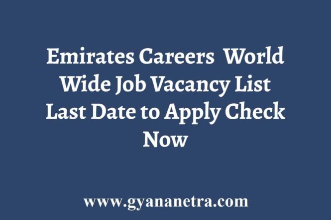 Emirates Job Vacancy