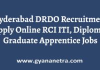 Hyderabad DRDO Recruitment Apprentice Notification