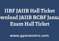 IIBF JAIIB Hall Ticket Exam Dates