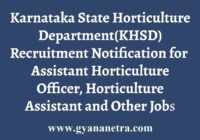 Karnataka Horticulture Recruitment