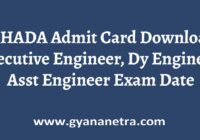 MHADA Admit Card Exam Date