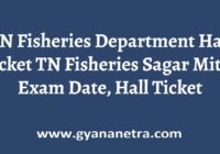 TN Fisheries Department Hall Ticket Exam Date