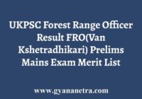 UKPSC Forest Range Officer Result
