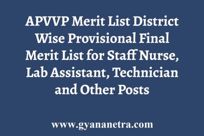 APVVP Merit List