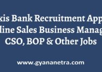 Axis Bank Recruitment Notification