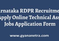 Karnataka RDPR Recruitment Notification