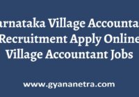 Karnataka Village Accountant Recruitment Notification