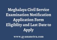 Meghalaya Civil Service Exam